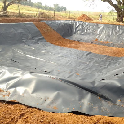 1 mm HDPE Geomembrane Visserij Pond Liner Waterdicht Roll Raw Material 100% Virgin HDPE