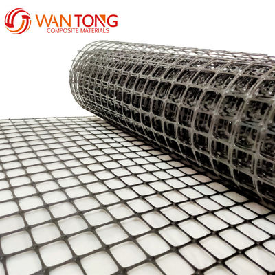 Chinese ontwerpstijl 50-50kn/M PP Bi-axiale geogrid voor spoorwegen en luchthavens