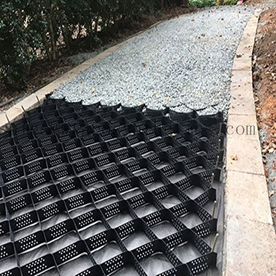 Plastic Geocell voor oprit- en hellingsbescherming bij de bouw van hotelparkeergarages