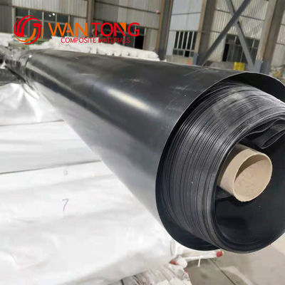 GB/ASTM GRI-GM13 Standaard zwart HDPE-geomembraanpoelvoering voor vissen en garnalenpoelen
