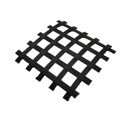 Hoge treksterkte Polyester PVC Bi-axiale geogrid Traditioneel ontwerp voor industriële doeleinden