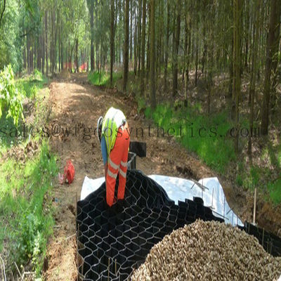 330 mm-1000 mm Lassafstand HDPE Geocell voor hellingsbescherming Honingraatontwerp
