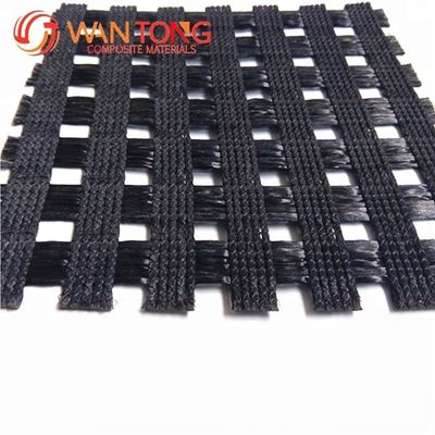 Geogrid 120 kn PVC bedekt met een breedte van 5 m voor wegbouw