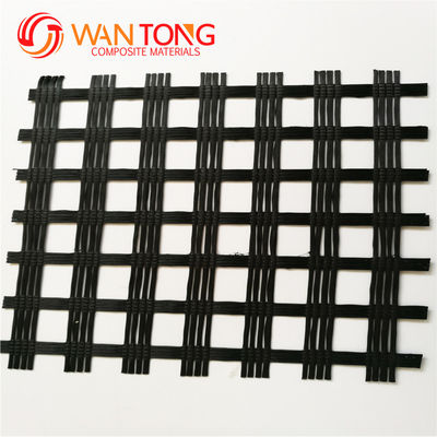 Civiele bouw Basalt Versterking Glasvezel Geogrid Mesh 12,7 * 12,7 mm Lengte 50-200m