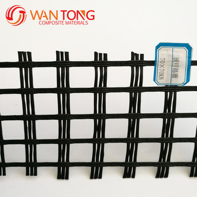 Civiele bouw Basalt Versterking Glasvezel Geogrid Mesh 12,7 * 12,7 mm Lengte 50-200m