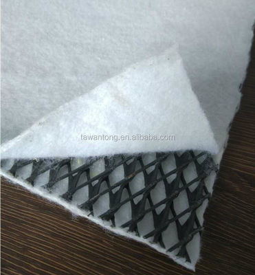 30m-100m rollengte hoogtanstig HDPE 3D composiet drainage net voor wegbescherming