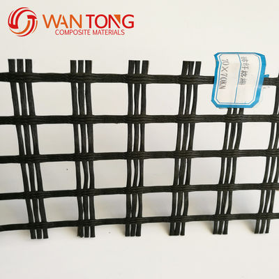 CE/ISO9001 Goedgekeurd 25-200kn/m Wegbouw Uniaxiaal Biaxiaal PVC gecoated Polyester Geogrid Mesh