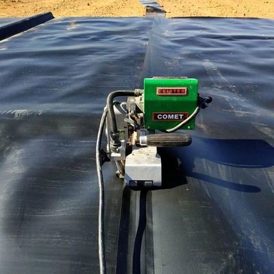 Smooth Face 1,5 mm 1500 micron Zwart Groen HDPE Geomembrane Film voor Dam Liner 0,75 mm