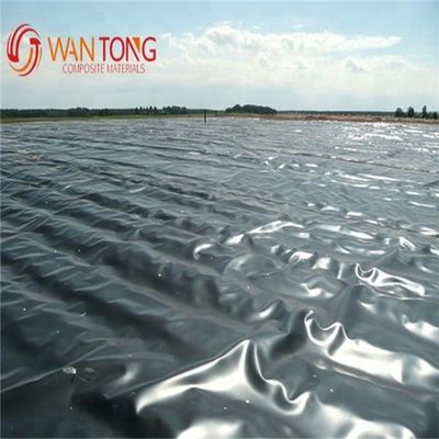 Smooth Face 1,5 mm 1500 micron Zwart Groen HDPE Geomembrane Film voor Dam Liner 0,75 mm