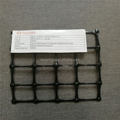 Extrudeerde polypropyleen biaxiale geogrids 50m lengte geogrids voor verschillende toepassingen