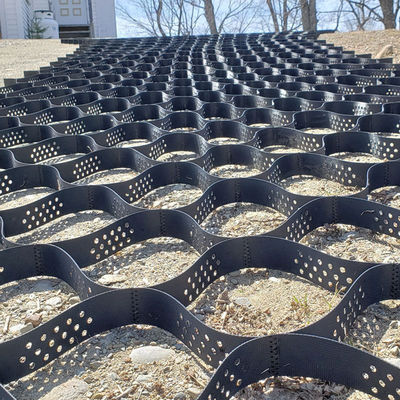 Geocel met een textuurde gladde oppervlakte van 100 mm hoogte HDPE voor duurzame infrastructuurprojecten