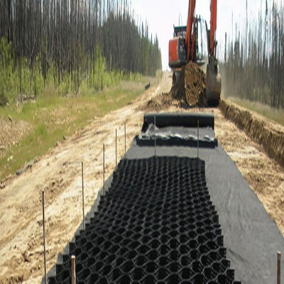 Geocel met een textuurde gladde oppervlakte van 100 mm hoogte HDPE voor duurzame infrastructuurprojecten