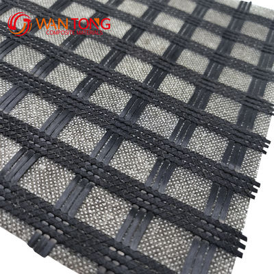 Filippijnen Geogrid van glasvezel Geotextielcomposite Paving Geogrid voor garageschuur
