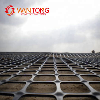 PP Plastic Net Biaxial Geogrid voor mijnbouw Versterking Breedte 1-6m MAGESIZE 12,7*12,7mm