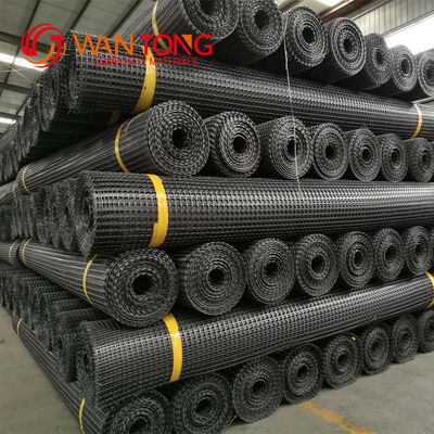 PP Plastic Net Biaxial Geogrid voor mijnbouw Versterking Breedte 1-6m MAGESIZE 12,7*12,7mm