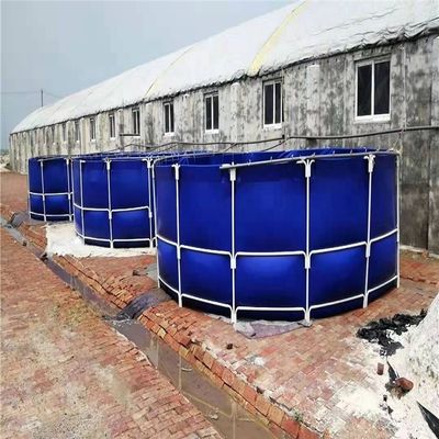 Levensduur 3-15 jaar Zwart staal frame PVC HDPE tank voor Indoor Fish Farm Vierkant