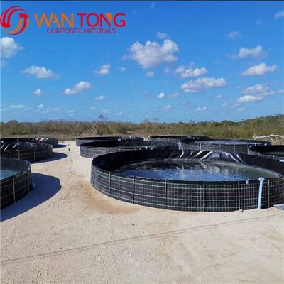 Levensduur 3-15 jaar Zwart staal frame PVC HDPE tank voor Indoor Fish Farm Vierkant