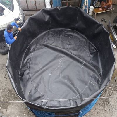 Geomembrane cirkelvormige tanks voor aquacultuur in hedendaagse ontwerpstijl