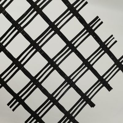 Geotextiel voor verharding van wegbedden 1m-6m Breedte 80-80 PET Biaxiaal Polyester Geogrid