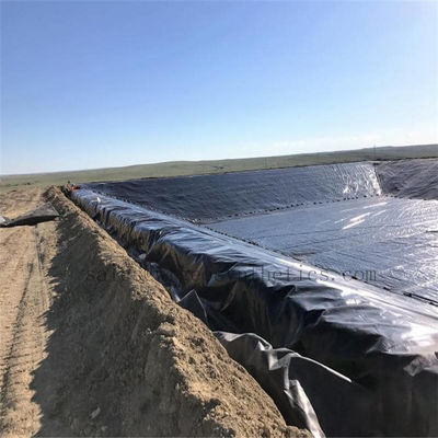 Glad getextuurd oppervlak 1,5 mm HDPE-geomembraan voor waterdichte plastic dam 1,0 mm
