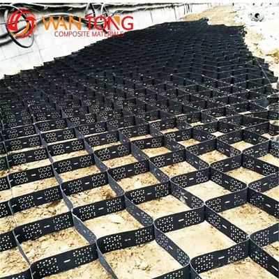 Dubbelkleurig HDPE-geocellengravelstabilisator voor wegbouw en hellingsbescherming