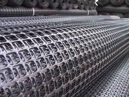 Versterking van de helling met 40 kn/m bi-axiale tweerichtings polypropyleen PP-plastic geogrid