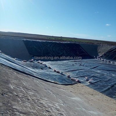 Glanzige Geomembrane HDPE Dam Vissentank Landbouwpond Liner Geomembranen 1mm 2mm