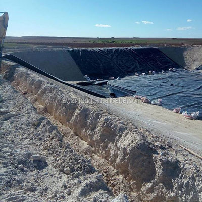 Glanzige Geomembrane HDPE Dam Vissentank Landbouwpond Liner Geomembranen 1mm 2mm