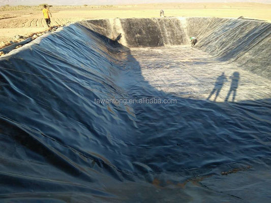 Glanzige Geomembrane HDPE Dam Vissentank Landbouwpond Liner Geomembranen 1mm 2mm