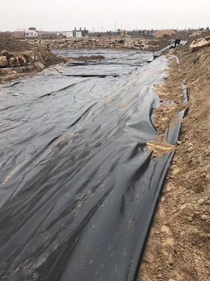 Geomembranen voor vissentank 2 mm zwart waterdicht HDPE-plastic Installatie ter plaatse
