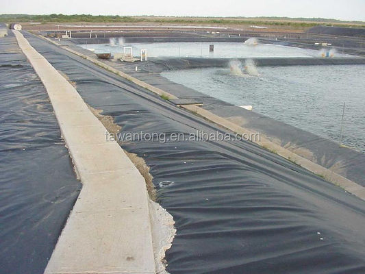Geomembranen voor vissentank 2 mm zwart waterdicht HDPE-plastic Installatie ter plaatse
