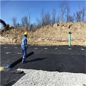 Polypropyleen geotextiel voor wegbouw in grijze kleur