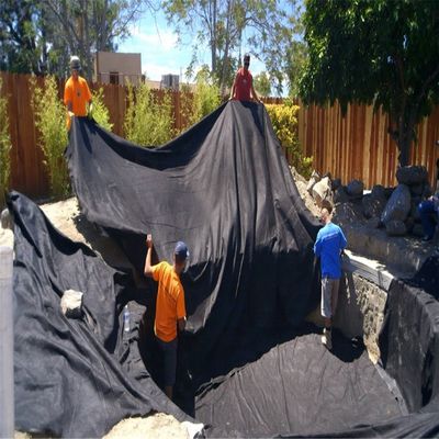 Polypropyleen geotextiel voor wegbouw in grijze kleur