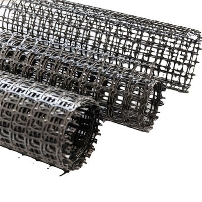 Sterkte PP Plastic Geogrid voor wegrijlaanhoudingsmuur 25.4*25.4mm Maasgrootte