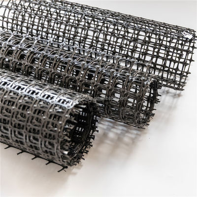 Sterkte PP Plastic Geogrid voor wegrijlaanhoudingsmuur 25.4*25.4mm Maasgrootte