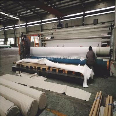 Moderne stijl Polyester Continuous Filament Naald Punched Nonwoven Geotextile 200gm in Wit