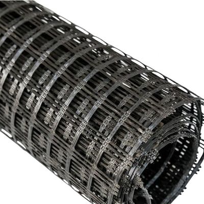 Laag Chinees ontwerp stijl Roadbed Versterking Biaxiaal polyester 80-80 PET Geogrid