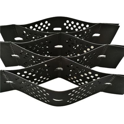 Geo-cellen van textuurde en geperforeerde HDPE-plastic voor de weg CE ISO14001 ISO9001 geaccrediteerd