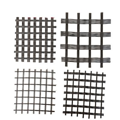 Laag Chinees ontwerp stijl Roadbed Versterking Biaxiaal polyester 80-80 PET Geogrid