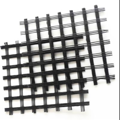Inspectie ter plaatse Bitumen-gecoate glasvezel Biaxiaal geogrid voor wegdek Gele