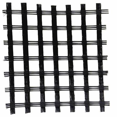 Inspectie ter plaatse Bitumen-gecoate glasvezel Biaxiaal geogrid voor wegdek Gele