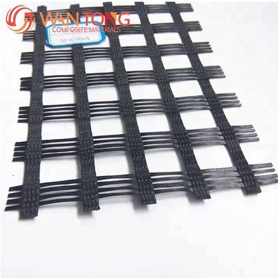 Inspectie ter plaatse Bitumen-gecoate glasvezel Biaxiaal geogrid voor wegdek Gele