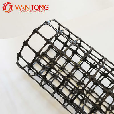 Zwarte geogrids met hoge UV-sterkte, biaxiale polypropyleen, voor wegen of land