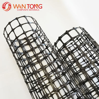 Zwarte geogrids met hoge UV-sterkte, biaxiale polypropyleen, voor wegen of land