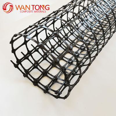 Zwarte geogrids met hoge UV-sterkte, biaxiale polypropyleen, voor wegen of land