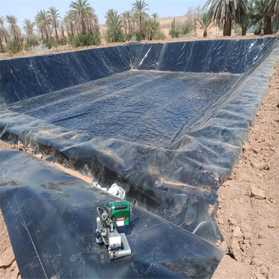 gladde 1,5 mm HDPE-geomembraan voor reservoirs en zwembaden