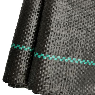 Gepersonaliseerde lengte 130GSM 170GSM Zwart PP Geweven Stof Geotextiel met CE-certificaat
