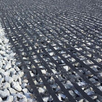 Stabilisator van de weggrond Uniaxiaal geogrid 5m Breedte 50KN/M Treksterkte Duurzaam materiaal