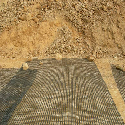 Stabilisator van de weggrond Uniaxiaal geogrid 5m Breedte 50KN/M Treksterkte Duurzaam materiaal