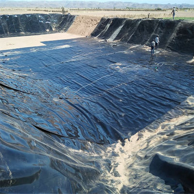GB/ASTM GRI-GM13 Standaard Zwart HDPE-geomembraan voor dambouw